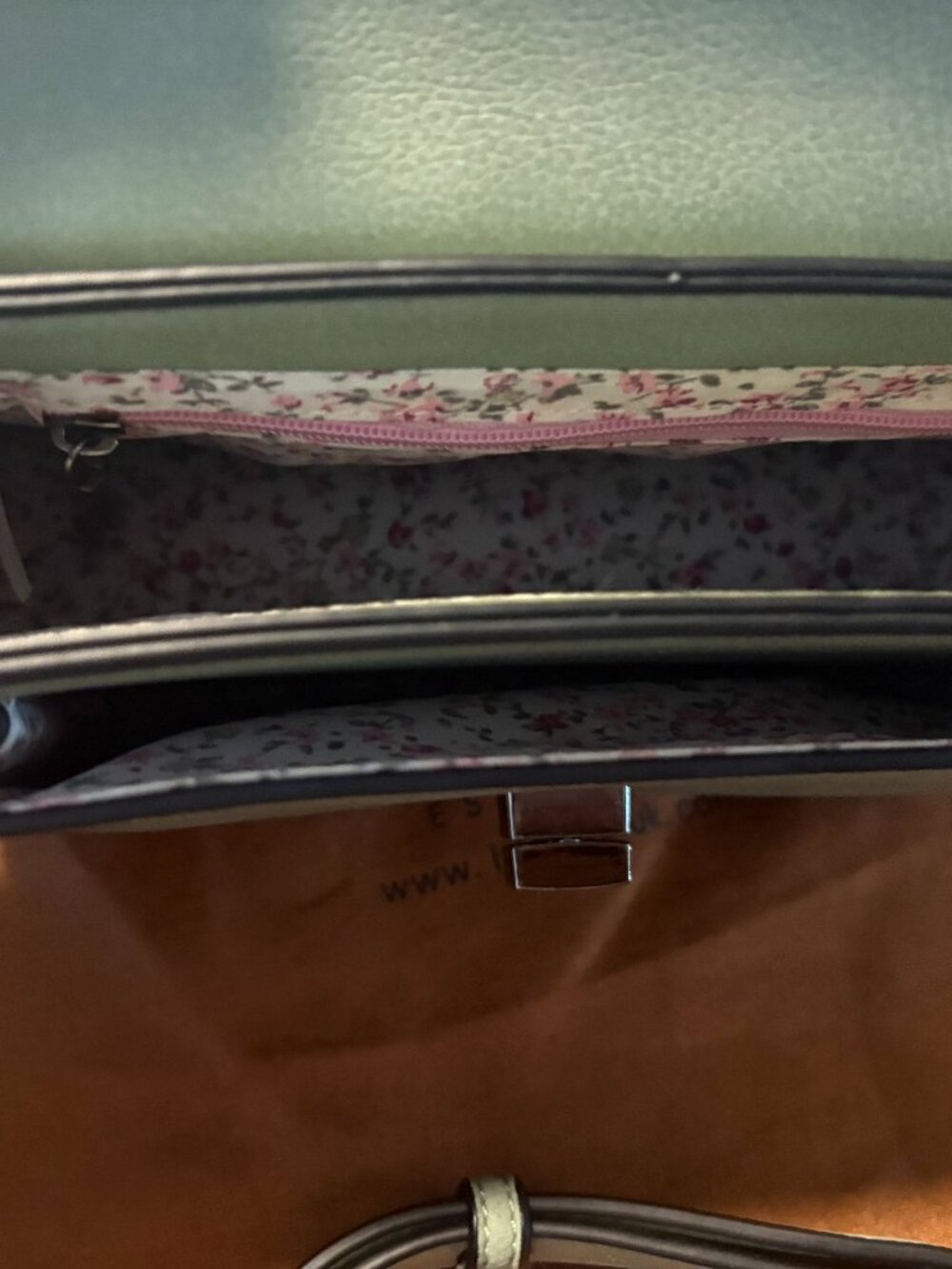 Harris Tweed Light Green and Tweed Islander Mini Purse - Picture 5 of 5